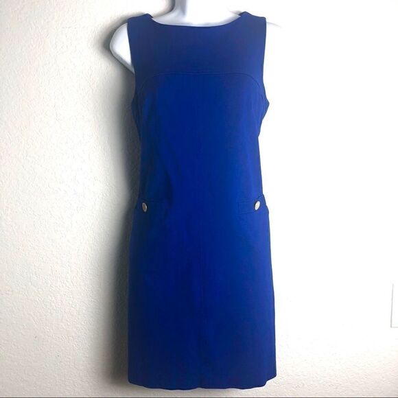 VINCE CAMUTO COBALT STRIKING DRESS - Picture 1 of 8